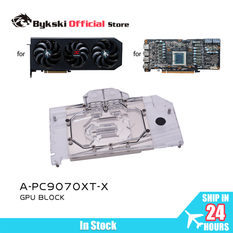 Rx 9070 Xt - Bykski A-PC9070XT-X GPU Su Bloğu PowerColor