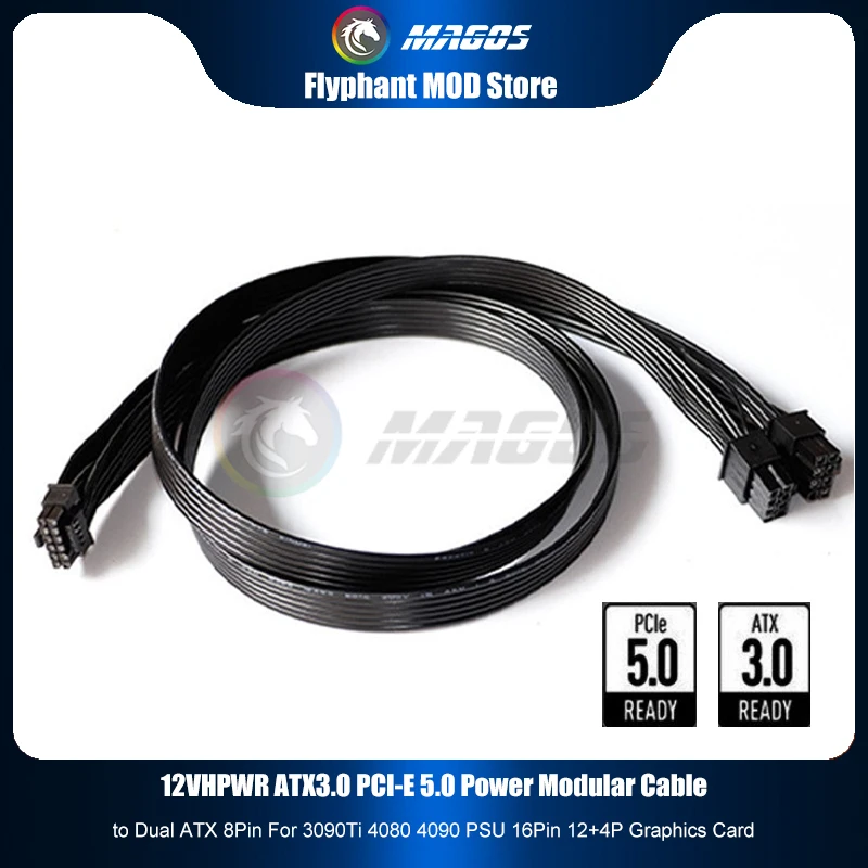 Dual 8Pin To 16Pin 12Vhpwr Cable - 12 V HPWR ATX3.0 PCI-E 5.0