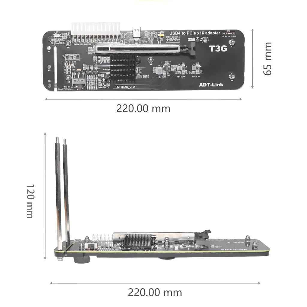 ADT UT3G NUC ITX STX Dizüstü B - Gpu External Dock Egpu Thunderbolt 4 incelemesi ve fiyatı