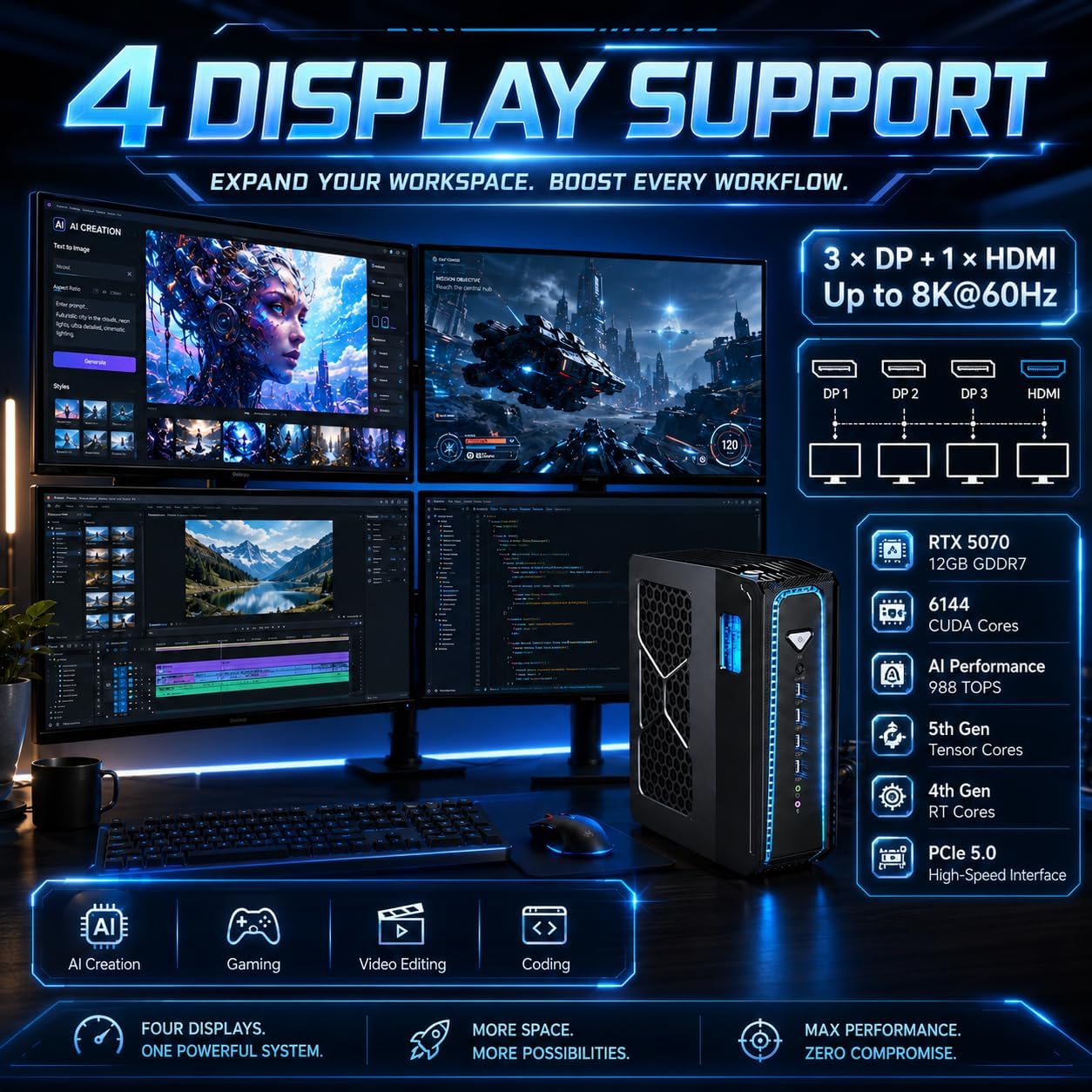 Msecore Sıvı Soğutmalı Mini PC - Desktop Gaming Gpu 32Gb incelemesi ve fiyatı