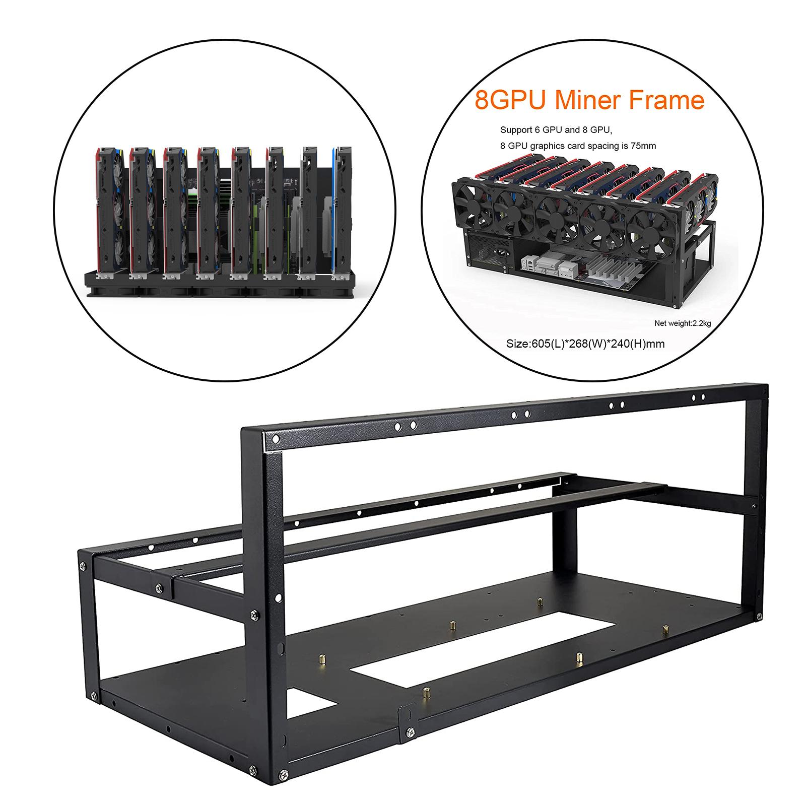 6/8 GPU Madencilik Teçhizatı Ç - Gpu Mining Rig Frame 8 Gpu incelemesi ve fiyatı