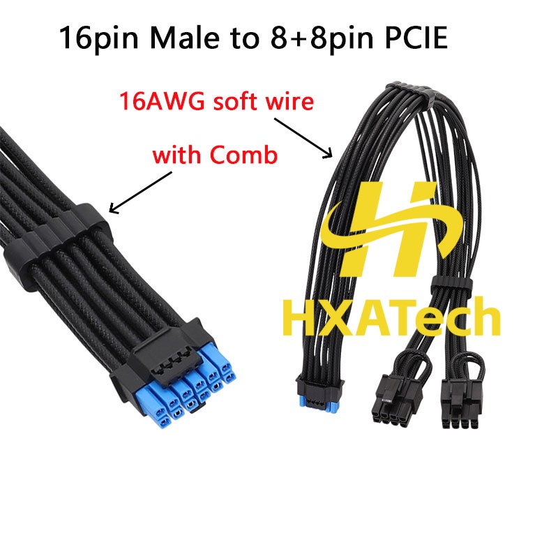 HXATech-Renkli 12VHPWR - Çift  - Dual 8Pin To 16Pin 12Vhpwr Cable incelemesi ve fiyatı